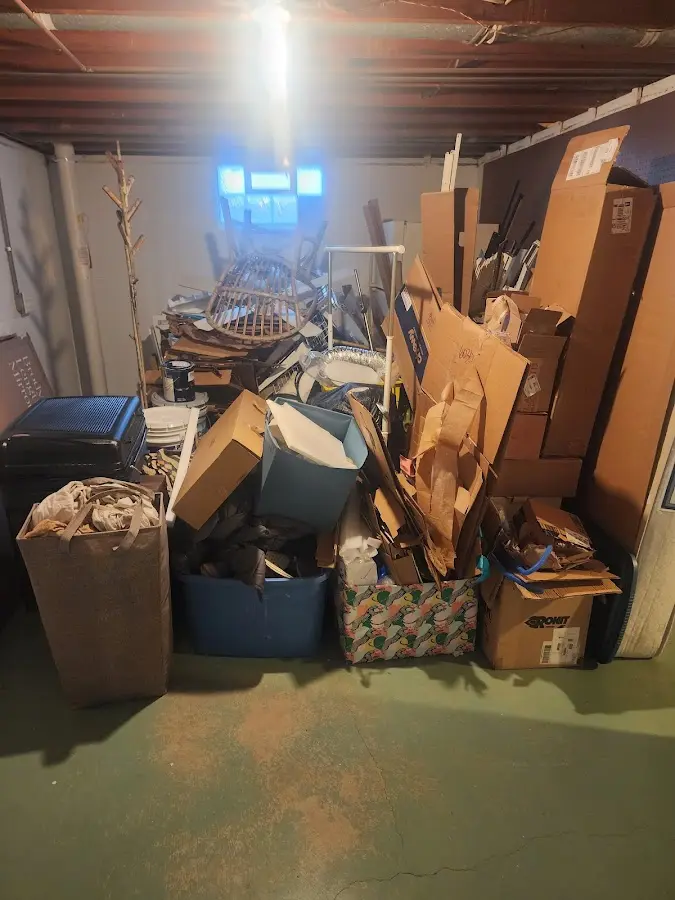 Roll-off dumpster container at job site for Roll Off Dumpster Rental in Onondaga